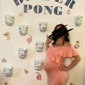 Pink Maternity Dress